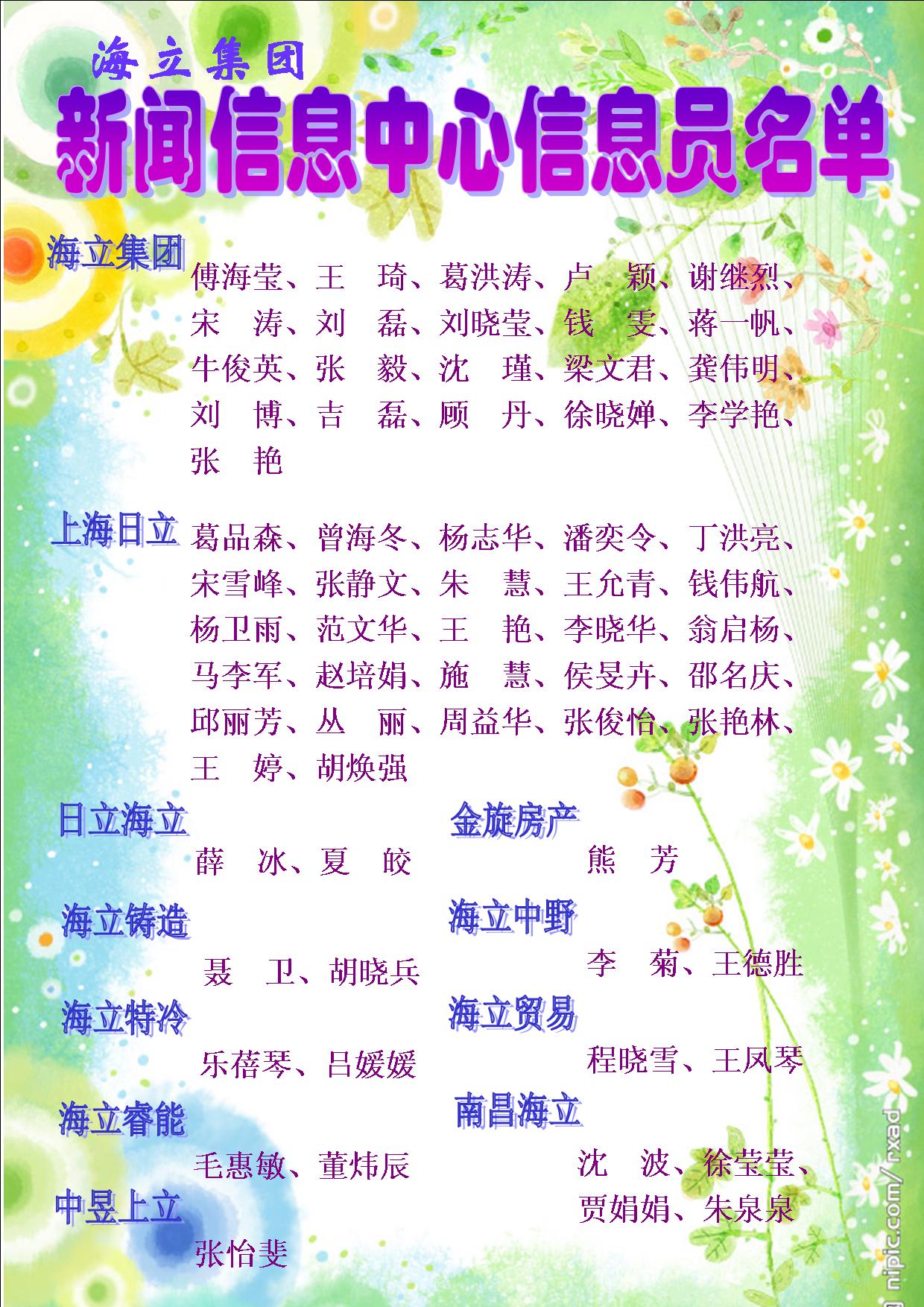 云顶国际版新闻信息中心新聘2012年度信息员