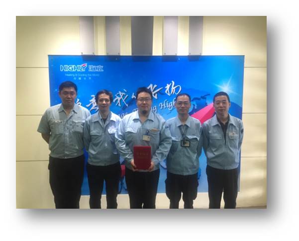 hth手机app下载节能降耗项目荣获电气职工优秀合理化建议银奖