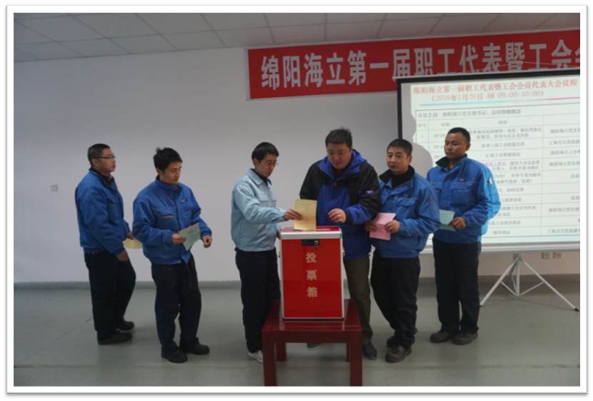 绵阳hth手机app下载召开第一届职代会选举并成立第一届工会