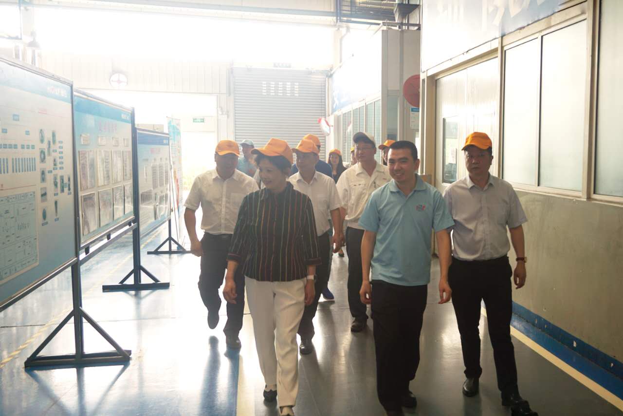 绵阳市委常委、市总工会主席李亚莲一行到绵阳hth手机app下载调研