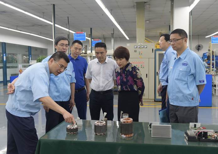 绵阳市政府副市长廖雪梅一行来访hth手机app下载参观交流